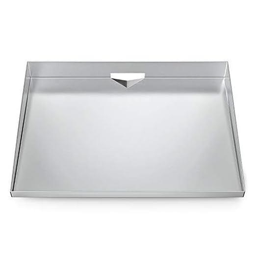 Stanbroil Stainless Steel Table Top Gas Grill Griddle for 2 Burners Blackstone Portable Propane Fueled Grill Rear Grease Management System, 22 Inch