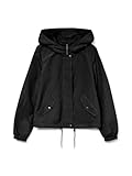 parka court femme marque Poches latérales avec fermeture à bouton-pression