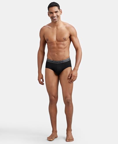 Image of Jockey 8037 Men's Super Combed Cotton Solid Brief with Ultrasoft Waistband (Pack of 3)