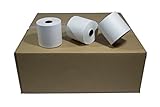 3' x 165' Kitchen Register Rolls,1 Ply Bond Printer Printer Pos Paper Roll 50 Rolls / Case (Single Solid Core 46GSM)