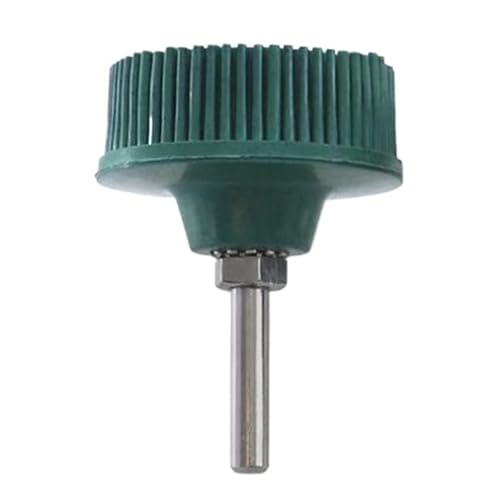 Cerdas abrasivas, Cepillo de disco cerdas goma abrasivo Multicolor 2-3 pulgadas Paquete 3 pulidor desbarbador metal(Green,2 inch)