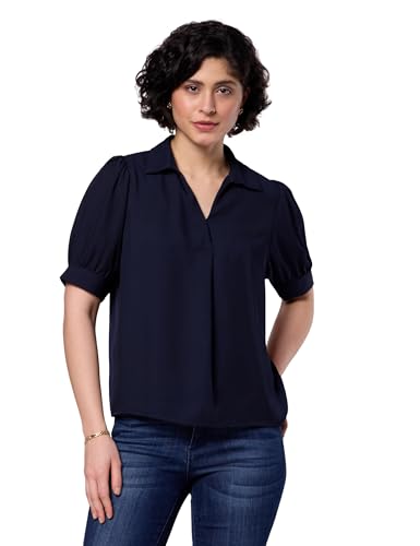 Image of Symbol Premium Women's Polyester Collared Top | Regular Fit | Desk-to-Dinner (Available in Plus Sizes)