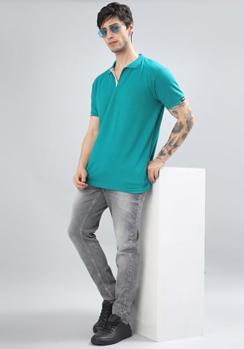 Image of Wear Your Opinion Solid Cotton Rich Polo T Shirt | Collar Tshirts | Half Sleeves | Plain-Regular Fit (Available in Plus Size)