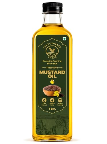 Image of Choudhary Farm Cold Pressed Mustard Oil | Kachi Ghani | 1L