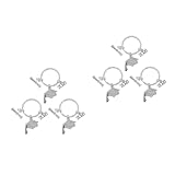 LOGOFUN 6pcs Graduation Keychains 2026 with Cap Diploma Charms Inspirational Presents for High School Seniors College Masters and Phd Graduates