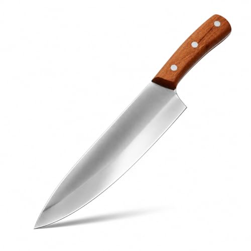 Image of Machado Japanese Chef Knife, High Carbon Stainless Steel Kitchen Knife with Rosewood Ergonomic Handle, Razor Sharp Multipurpose Cooking Knife for Meat, Vegetables, Fruits & Everyday Kitchen Use
