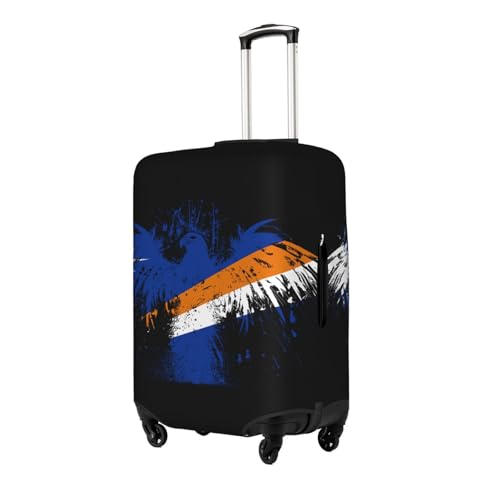 Travel Luggage Cover Marshall Islands Flag Fashion Washable Baggage Suitcase Protector Fit For Luggage Large2