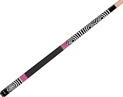 Players Sassy Zebra Stripes Pink 52  Girls Youth Kids Pool Billiards Cue Stick