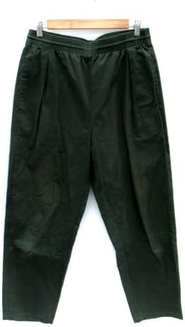 モディファイド MODIFIED ワイドテーパードパンツ アンクル丈 L カーキ SM39 メンズ