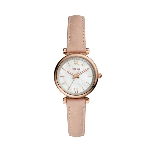 Fossil Women Leather Analog White Dial Watch-Es4699, Band Color-B...