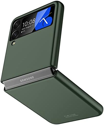 Vizvera for Samsung Galaxy Z Flip 4 Case, Shockproof Protection Anti-Scratch Phone Case for Galaxy Z Flip 4 5G (2022)-Green