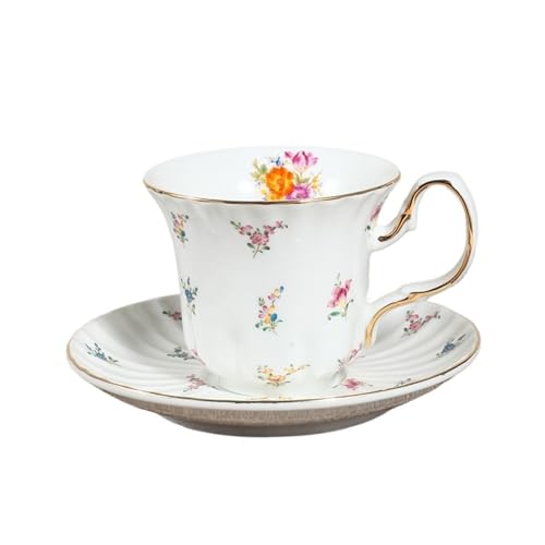Tasses à thé et soucoupes vintage céramique anti tache café blanc