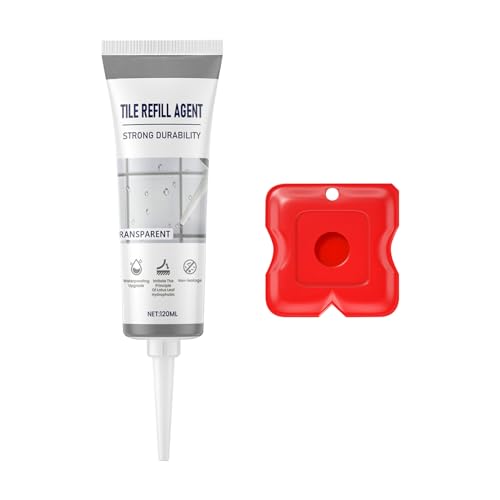 1/3 Fugen Reparatur, Fliesenfugen Restaurator Fugenstift Fliesen,Fugen Versiegelung Duschen,Fugenstift für Fliesenfugen, Fugenstift in tönt zementäre Fugen ein für Badezimmer Küche (Transparent)