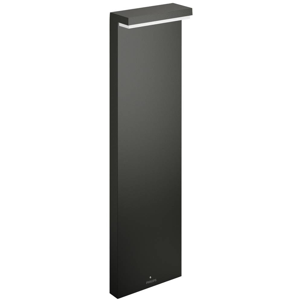 Philips Lighting Bustan UltraEfficient Outdoor Path Light 3.8W, 2700K Warm White Light, Antracite, IP44 Weatherproof