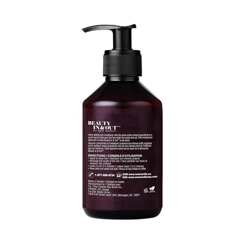 New Nordic Hair Volume Conditioner, Creamy Herbal Recipe to Weightlessly Hydrate, Volumize, Soften & Shine, Vegan, Clean Ingredients, 8.5 Fl Oz - Thumbnail 6