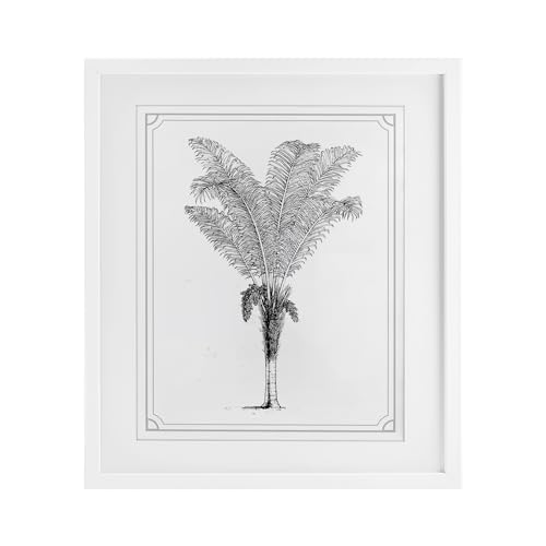 Cadre Palm White Stupell Industries pour une ambiance salon zen et vintage