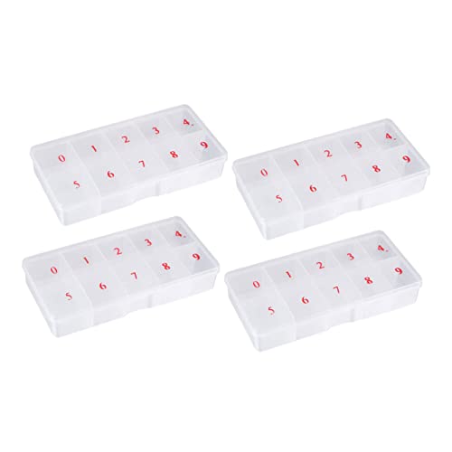 Beavorty Caixas De 4 Peças Caixa De Armazenamento De Arte Para Unhas Caixa De Armazenamento De Ornam