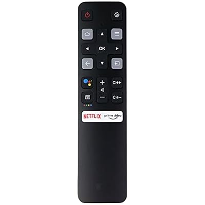 New RC802V Replacement Remote Compatible with TCL Android TV with Prime Video, Netflix Hotkeys Without Voice Function