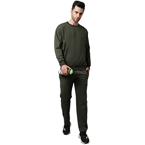 Image of Mack Jonney Fleece Solid Tracksuit Co-ord Set for Men- SW RN LOWER 02-P