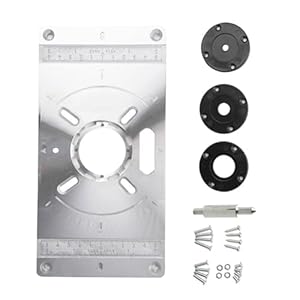 Laikoutd Aluminium Frästisch Einsatzplatte Set