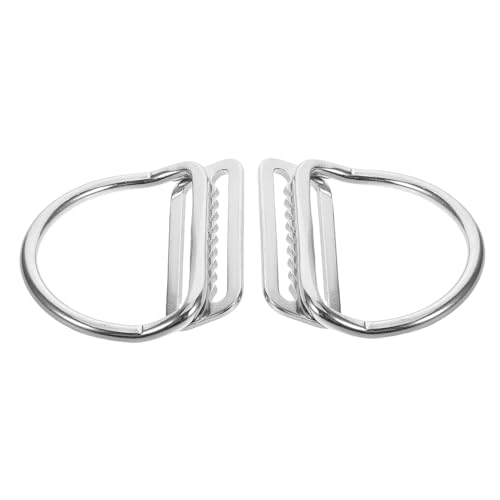 TOBBOMEY 2pcs Durable D Ring Diving Buckles for Scuba Diving Water Sports Design for Enhanced Grip Comfort Underwater