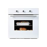 Cookology COF600WH 60cm White Built-in Single Electric Fan Forced Oven & timer