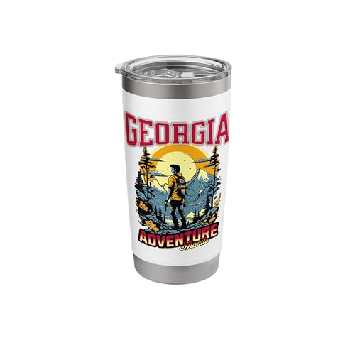 Georgia - Adventure Awaits. Blue Ridge & Appalachian Trail Stainless Steel Insulated Tumbler