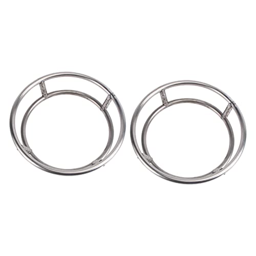 ABOOFAN 2Pcs Pot Holders Round Frying Pan Racks Heat Resistant Steam Rack for Kitchen Storage Pot Accessories Multi Functional Cookware Organizer