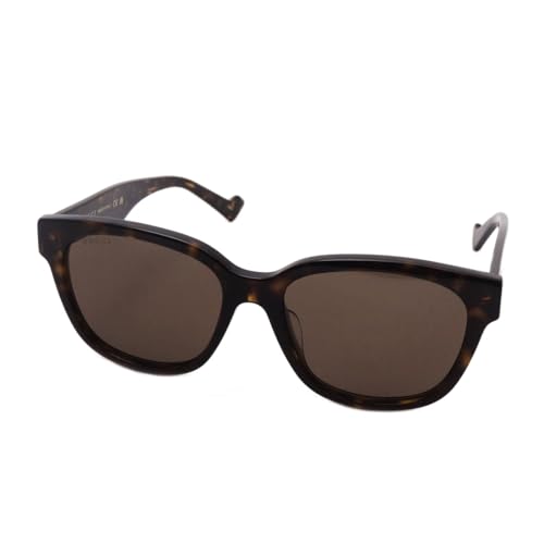 Gucci GG1430SK 002 Sunglasses Men's Havana/Brown Rectangle Shape 57mm