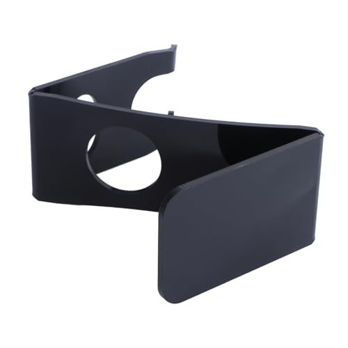 MUSISALY Beard Brush Holder Acrylic Brush Stand Razor Holder Black Stand for Men