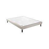  Epeda Sommier Nature Ferme - Jean Gris Foncé 160x190