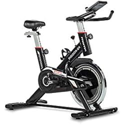 Trainer Alpine 8500 Moma Bikes Bicicleta INDOOR con Volante de Inercia de 24kg, Pantalla LCD, pulsómetro de cuádruple sensor integrado en manillar, Sillin ergonomico