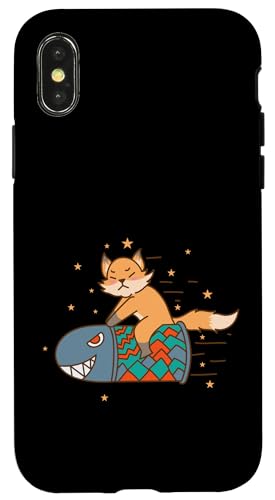 Fox on Rocket �ʔ����Ă��킢���������� �X�}�z�P�[�X iPhone X/XS �p