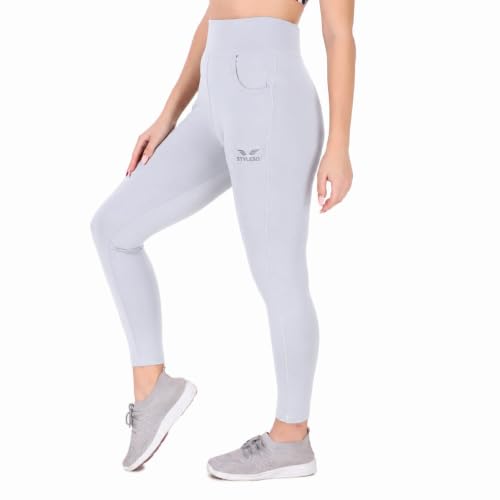 Image of Women High Waist 4-Way Stretchable Ankle Length Jeggings | Soft Lycra Gym Yoga Workout Tights for Women