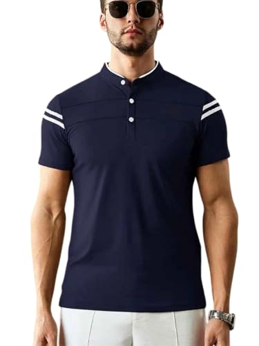Image of TAGAS Men TAGAS Mens Polo T-Shirt || Men's Color Block Polo Tshirt | Short Sleeve Casual Pullover with Collar |Casual Wear for Men | Mens Regular FIT T-Shirts