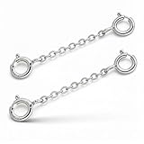 [Design sécurisé à double fermoir]: L’extension de collier en argent sterling est équipée de fermoirs à ressort doubles renforcés pour une attache fiable, tandis que la chaîne de sécurité en argent pour bracelet prévient les ouvertures accidentelles et ajoute une protection discrète lors d’un usage quotidien.