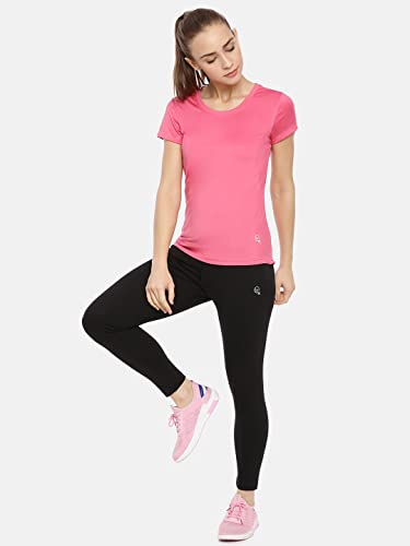 Image of Macrowoman W-Series Active Yoga Tights for Women in Poly Cotton Stretch with High Waist & Pocket for Yoga & Cycling
