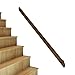Corrimano in Legno per Scale Interni Esterni Ringhiera per Scale di Sicurezza per Bambini Anziani Maniglione per Mano Corrimano Antiscivolo per Scale per Villa,Kit Completo (80cm)