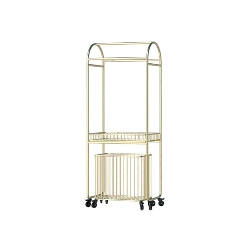 Porte-serviettes pour lavabo et étagère de rangement or