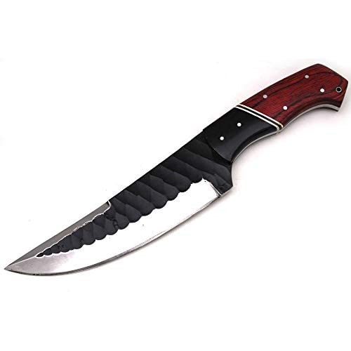 Wild Turkey Handmade Collection Full Tang High Carbon Steel Fixed Blade Knife w/Leather Sheath (1821)