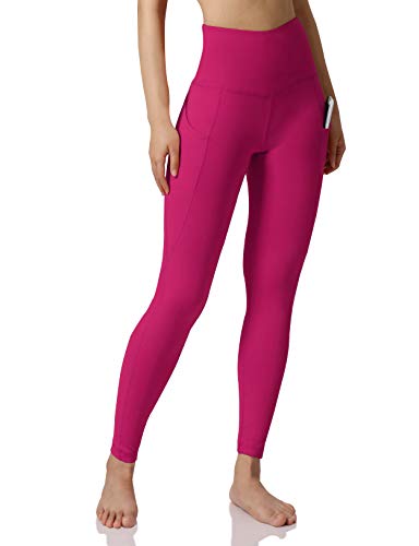 image for ODODOS Women's High Waist Yoga Pants with Pockets,Tummy Control,Workou