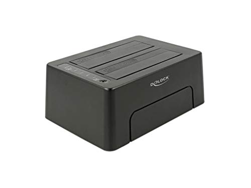 Estación de carga USB-C DeLock para organizar tus fotos y clonar discos en casa