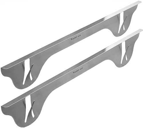 TrueGem Stove Gap Covers - 25.4", 316 Stainless Steel | Oven Side...