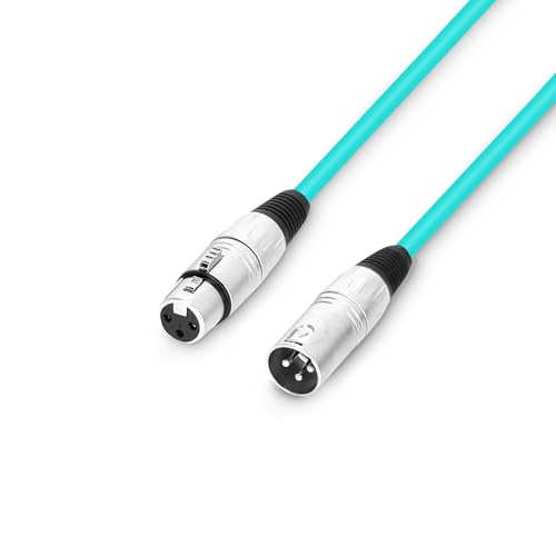 Adam Hall cables 3 STAR MMF 0050 GRN - Cable de micrófono XLR hembra a XLR macho, 0,5 m, color verde