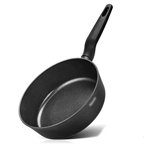 IUBGFTO Serie Sartén Profunda con Recubrimiento Antiadherente Mango Doble Roscado de Aluminio Cocina de Inducción (A 28cm)