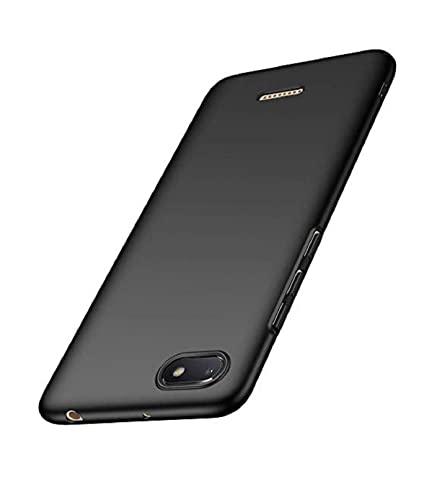 Image of Mobile Back Cover Case for Xiaomi Redmi 6A (Silicone Case|CameraProtection|Black SC1510)