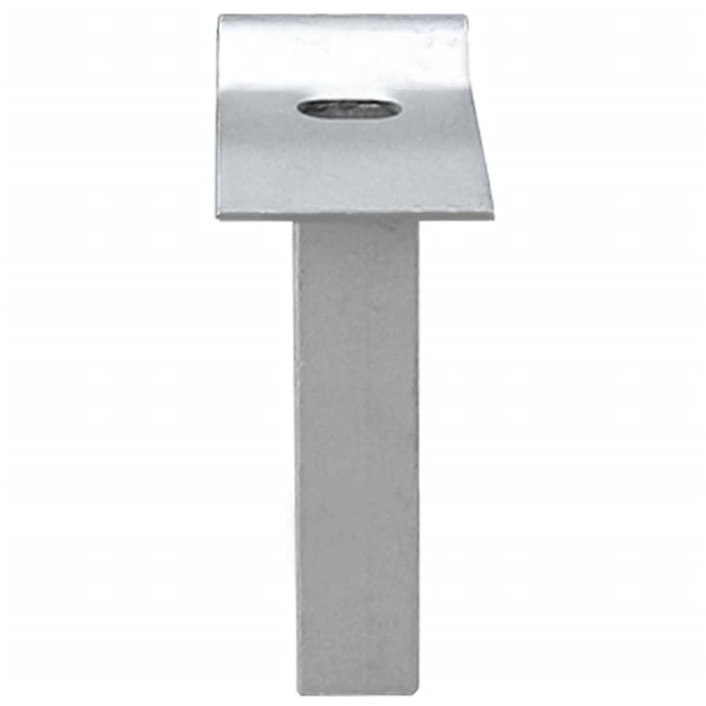 vidaXL Maschen-Gartentor verzinkter Stahl 400 x 175 cm Grau