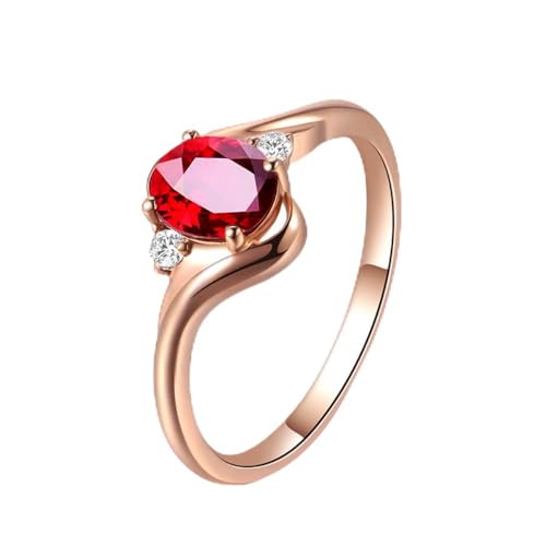 Bague rubis finie les erreurs de taille anneau ajustable pierre rouge