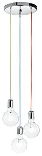Eco Light mt3201905 a + +, colgante de/  Lámpara de techo, cromo, 36 W, multicolor, 150 x 25 cm
