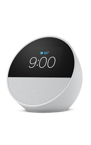 Amazon Echo Spot (newest model), Great for nightstands, offices and